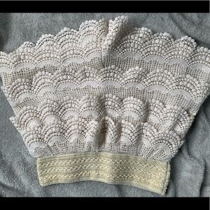 High waisted lace shorts